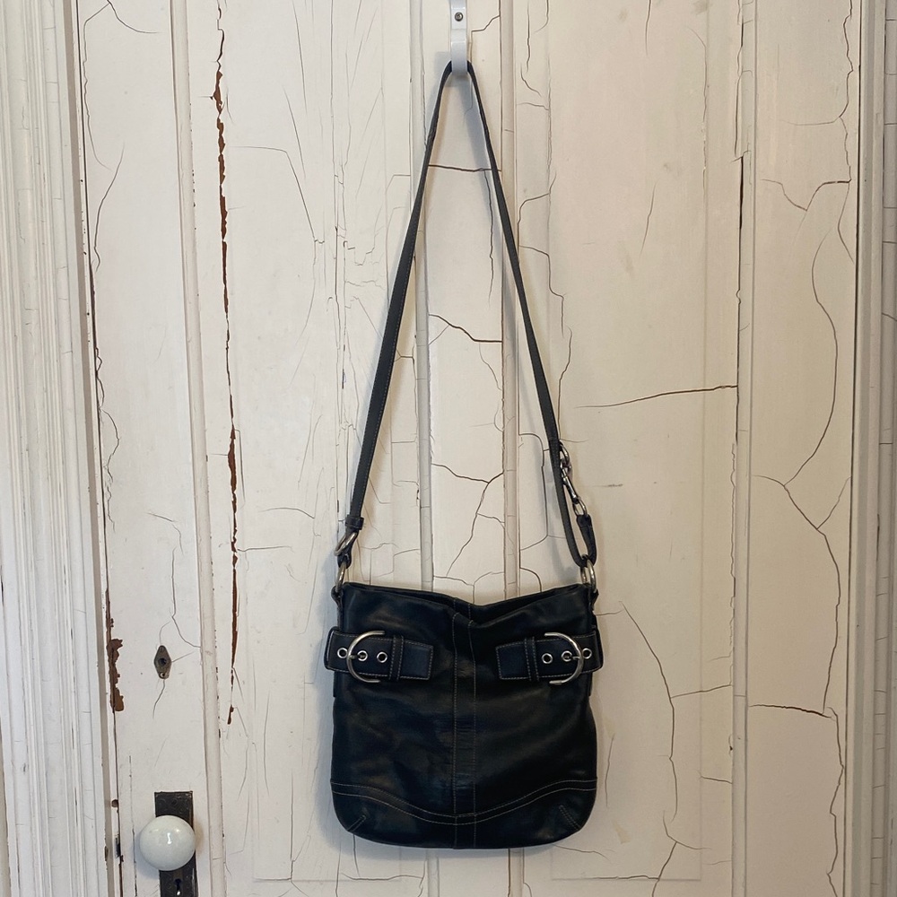 Black Leather Coach Purse